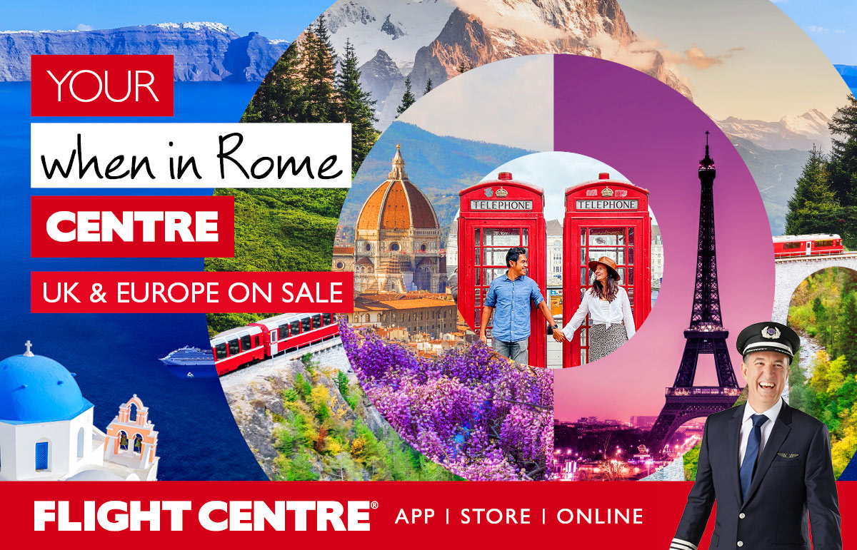Flight Centre's UK & Europe Sale